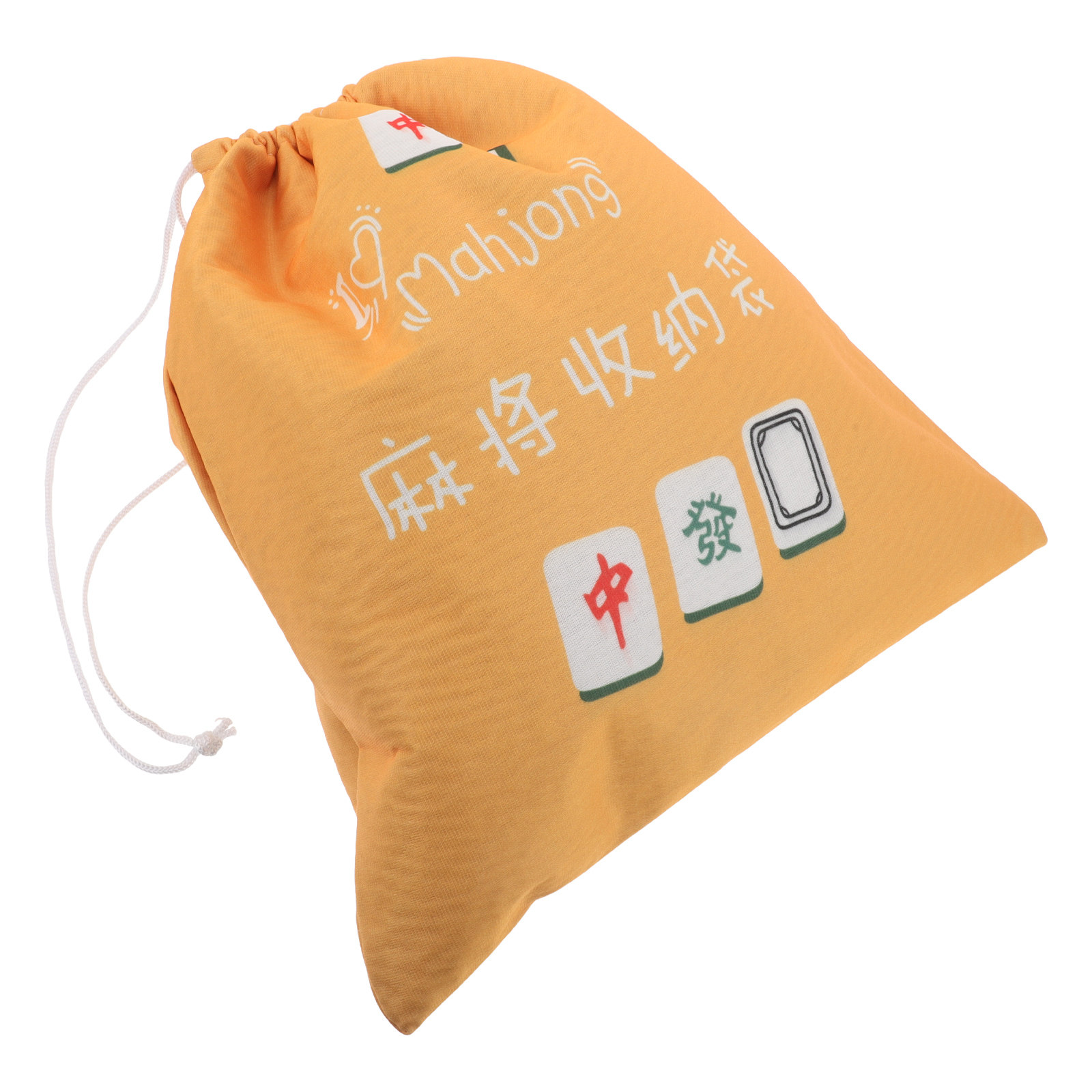 Tile Bag Drawstring - Большой тканевый мешок для хранения маджонга,