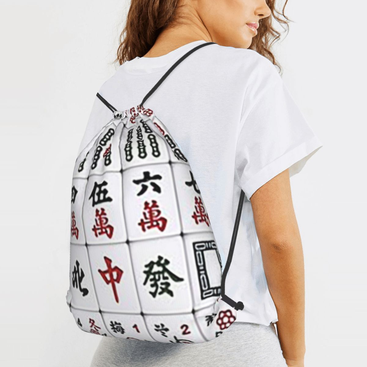 Рюкзаки с узором в виде плиток – обзор и цена Tile Bag Drawstring