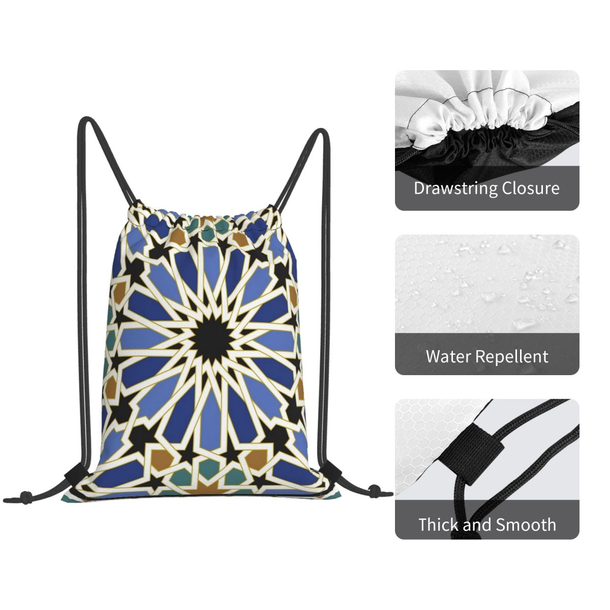 Рюкзаки-мешки Arabe Tile I: мн – обзор и цена Tile Bag Drawstring