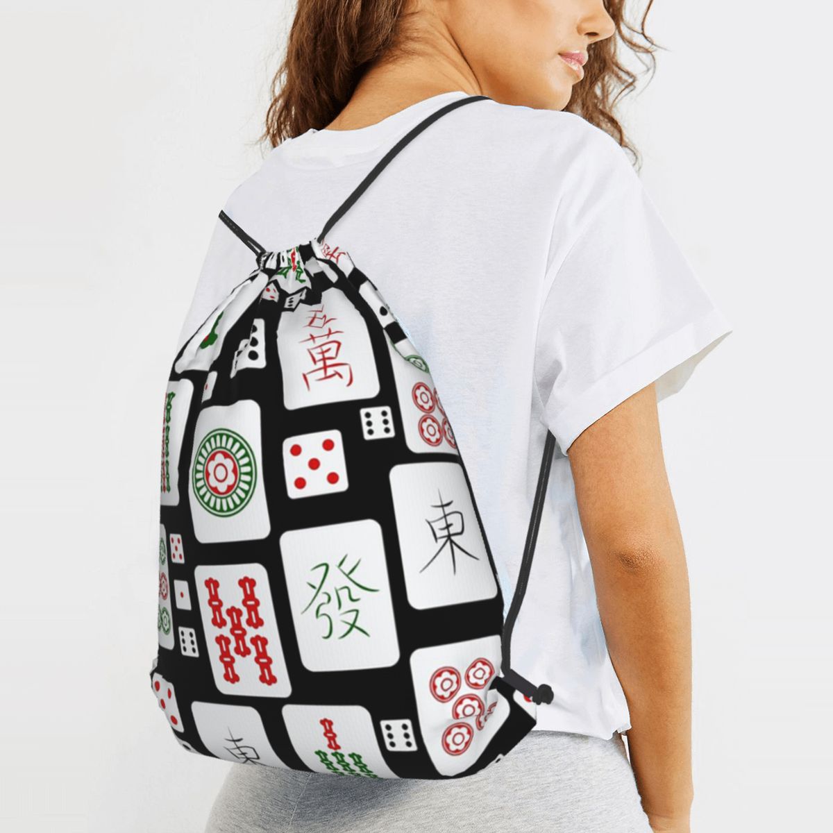 Рюкзаки-мешки на шнурке с прин – обзор и цена Tile Bag Drawstring