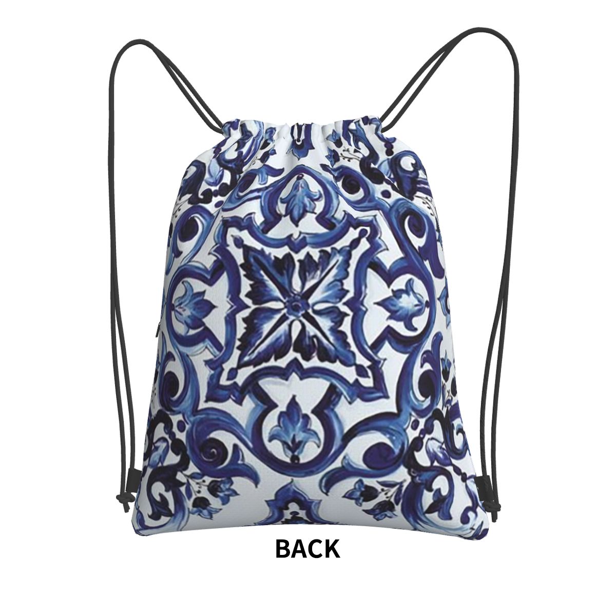 Синие рюкзаки с цветочным узор – обзор и цена Tile Bag Drawstring