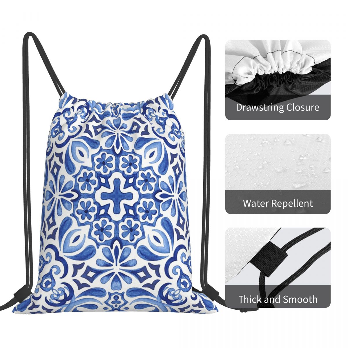Рюкзаки с мозаичным узором в с – обзор и цена Tile Bag Drawstring