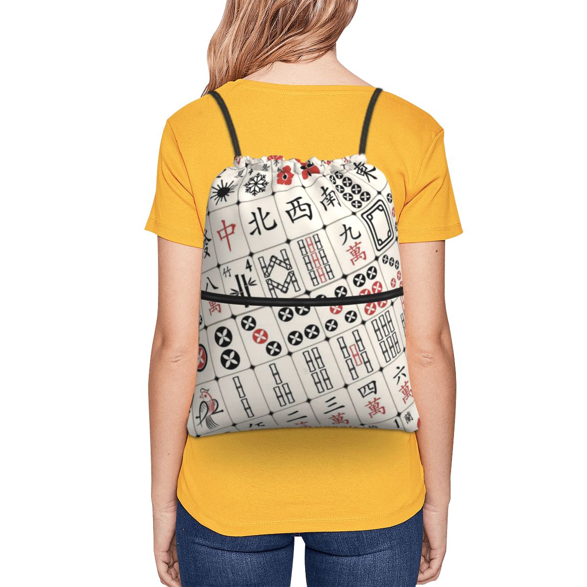 Рюкзаки с узором в стиле маджо – обзор и цена Tile Bag Drawstring